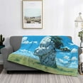 thumbnail image 2 of Naloa Cracked Earth Head Tree Flannel Fleece Throw Blanket for Bed Couch, Thick Blanket - All Seasons Suitable for Women, Men and Kids-40"x30", 2 of 6