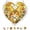 Yellow, variant on Heart-Shaped Acrylic Puzzle Wind Chime, 83-Piece 3-Layer Suncatcher Pendant, Porch Garden Window Hanging Decor, DIY Handmade Ornament Gift for Holidays