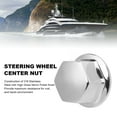 thumbnail image 3 of Boat Steering Wheel Hub Nut, Steering Wheel Center Nut High Gloss Mirror Polish Rustproof  for Teleflex Manual Helms System, 3 of 7