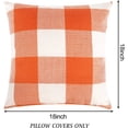 thumbnail image 2 of 2PCS Buffalo Check Plaid Throw Pillow Covers Farmhouse Outdoor Pillow Cushion Case Cotton Linen for Home Decor, 18 x 18 Inch, 2 of 6