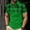 Green, variant on Bzhegqhd Men's Printed Casual Short Sleeved Lapel Top/shirt