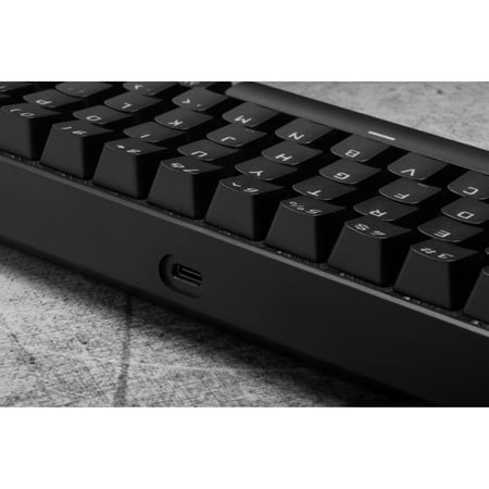 CORSAIR - K65 RGB Mini Wired 60% Mechanical Cherry MX SPEED Linear Switch Gaming Keyboard with PBT Double-Shot Keycaps - Black
