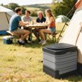 thumbnail image 2 of Outsunny Portable Toilet Foldable for Adults, Grey, 2 of 10