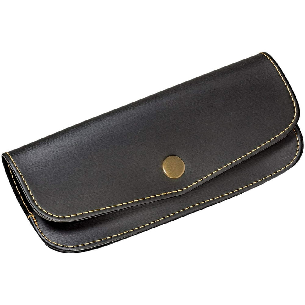Eye Wish Eyewear Hard Eyeglass Case with Snap Closure, Mens Tailored
