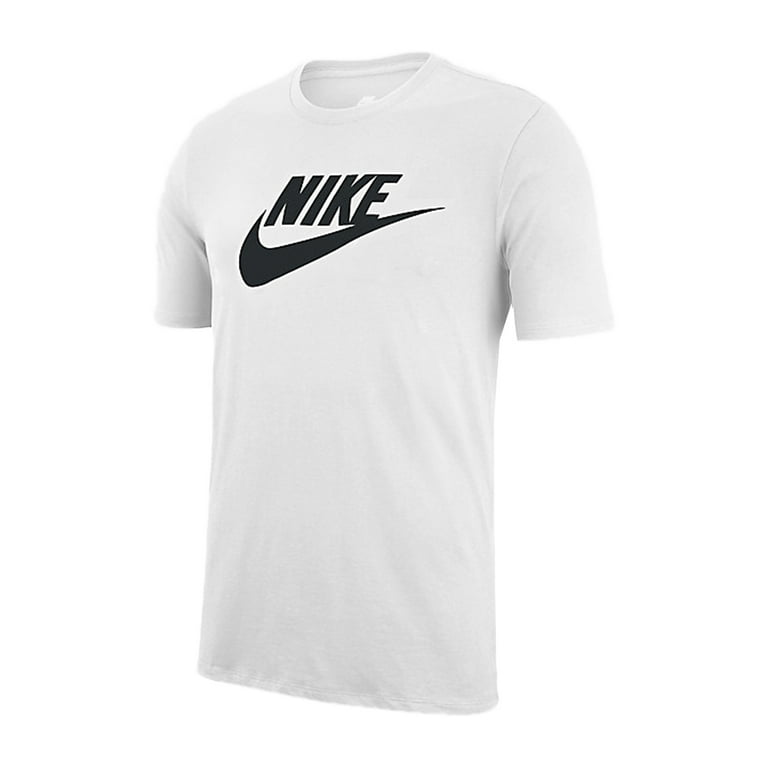 Nike Men's Short Sleeve Swoosh Printed Active T-Shirt White XL - Walmart.com