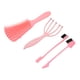 thumbnail image 5 of DEWIN Juego de 5 cepillos para el cabello Diseño ergonómico con masajeador de cabeza Cepillo para cejas Elástico No tóxico Cepillo para el cabello rizado para hombres y mujeres(rosado), 5 of 5
