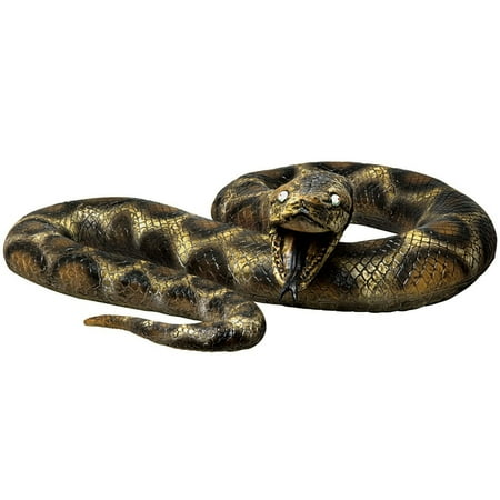 Giant 87" Lifelike Foam Filled Latex Rubber Anaconda Snake Movie or Theatre Prop