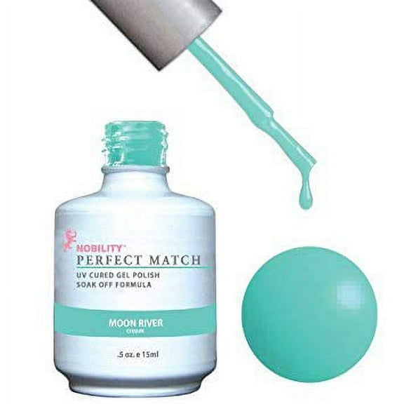 LECHAT Perfect Match Pair of Soak off Gel   Matching Nail Polish - PMS71 Moon River
