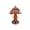 Multicolor, variant on LOWLHOME Stained Glass Witch Hat Table Lamp, USB Powered Gothic Wizard Hat Table Lamp, Bronze Base with Sun Design, for Bedroom, Shelf and Halloween Decor (Red, 7.08in)