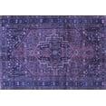 thumbnail image 1 of Ahgly Company Machine Washable Indoor Rectangle Persian Blue Traditional Area Rugs, 3' x 5', 1 of 4