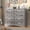 Grey, variant on Winkalon Horizontal 8 Drawer Dresser, Gray Wood Storage Cabinet, Double Dresser for Bedroom Living Room