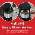 thumbnail image 4 of Hamilton Beach Front Fill 5-Cup Programmable Drip Coffee Maker Machine with Glass Coffee Pot, Cafetera, Black, 4 of 11