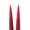 Red, variant on Traditional Danish Style Pointed Taper Candles - 17 Inch - Pairs