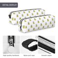 thumbnail image 4 of Cauagu Rubber Duck Showe Print Leather Pencil Pen Case - Stationery Bag Portable Stationery Bag Big Capacity Pencil Pouch Cosmetic Organizer Bag for Men & Women, 4 of 7