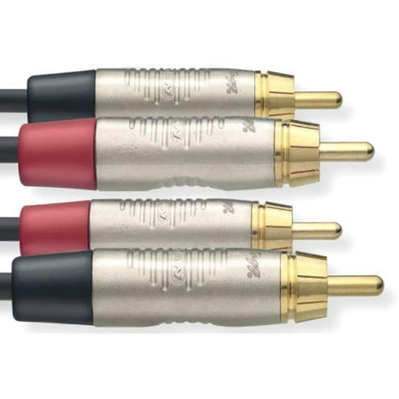 Stagg Câble Double de 6 Pieds de la Série Mâle Rca/mâle RCA