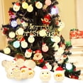 thumbnail image 4 of LINLIN Christmas LED String Decorative Lights, 3M 20 LED Santa Claus Snowman Heads Decoration 2 Modes String Lights Battery Operated Night String Decorative Light for Christmas,Yard, Party, 4 of 6