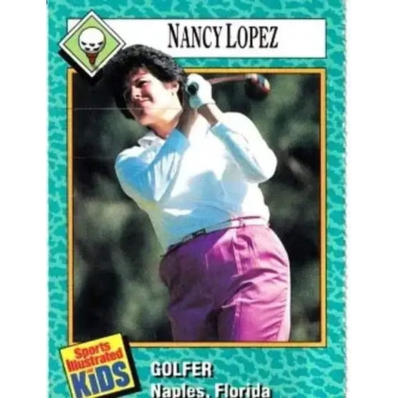 Nancy Lopez 1989 Sports Illustrated for Kids LPGA golf Rookie Card