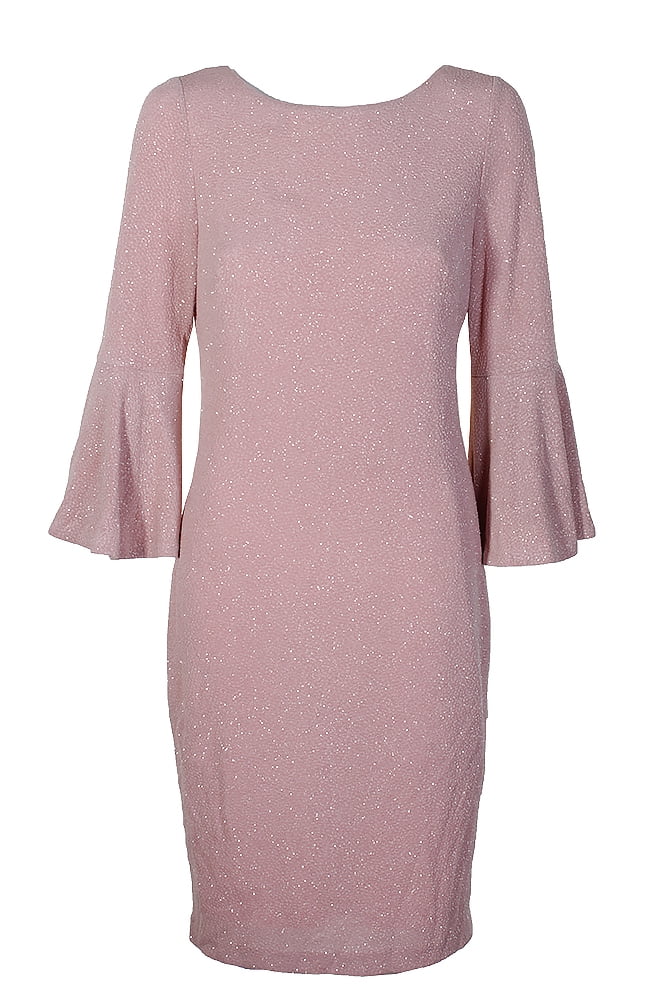 calvin klein pink bell sleeve dress