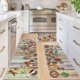 thumbnail image 1 of Juego de alfombras de cocina Vaukki Boho, 3 piezas, lavables y antideslizantes, 1 of 9
