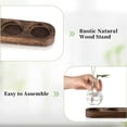 thumbnail image 5 of Plant Terrarium Propagation Station, Glass Planter Bulb Vase with Wooden Tray, Modern Bud Vases for, 5 of 5