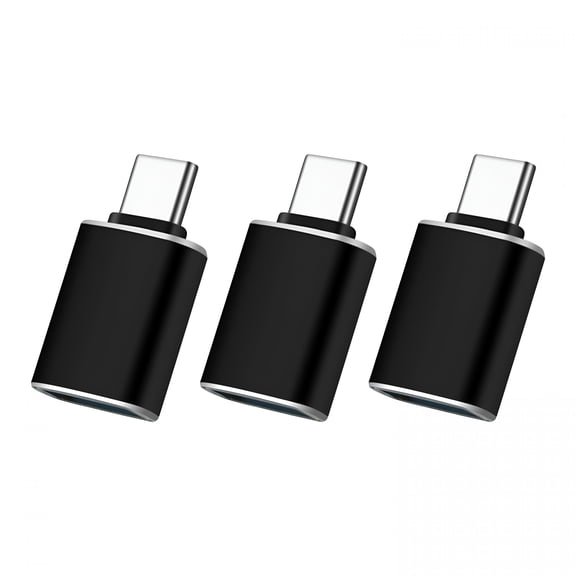 GJX USB C to USB Adapter 3Pack,USB-C Male to A Female 3.0 OTG Adapter,Type C Converter