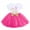 Hot Pink, variant on IBTOM CASTLE Toddler Baby Girls My 3rd Birthday Cake Smash Shinny Printed Sequin Bow Tutu Princess Dress 3 Years Pink