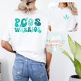thumbnail image 1 of Polycystic Ovary Syndrome Awareness Shirt, PCOS Warrior Tshirt, PCOS Warrior Gift, Chronic - White - S, 1 of 2