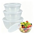 thumbnail image 6 of Plastic Meal Prep Bowls with Lids, 4-Piece Set Clear Nesting Plastic Small Mixing Bowl with Lids, Durable Stackable Airtight Meal Prep Containers, Microwave, Freezer & Dishwasher Safe(Clear,4x4x1.7"), 6 of 8