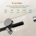 thumbnail image 5 of 46-48" W * 76" H Frameless Single Sliding soft-close Shower Doors, Bathroom Sliding Shower Door, 5/16" (8mm) Thick SGCC Tempered Glass Door, 5 of 9