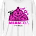 thumbnail image 2 of Mean Girls Queen Bee Crown Art Crew Neck Long Sleeve White Adult Tee
-XXL, 2 of 7