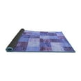 thumbnail image 2 of Ahgly Company Indoor Rectangle Patchwork Blue Transitional Area Rugs, 2' x 4', 2 of 4