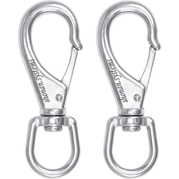 Hongchun Large Stainless Steel Swivel Hook, 2 Sets 4.6 Inch Heavy