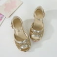 thumbnail image 6 of Akiihool Girls Heeled Sandals Toddler Girls Sandals Girls Shoes Little Kid (Gold,13.5), 6 of 8