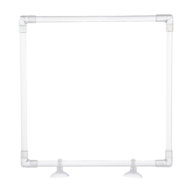 Anneau Flottant d'Alimentation pour Poissons, Anneau d'Alimentation de Forme Carrée avec Ventouse, Outil d'Alimentation pour Poissons, Anneau Flottant d'Aquarium, Anneau Flottant Carré