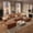 Brown, variant on Garaneeds 113" Oversized U Shaped Sectional Sofa for Living Room, Modular Boneless Cloud Couch with Chaise, Corduroy Deep Seat Sofa, High Back Support, No Assembly Required, Black