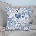 thumbnail image 4 of Navy Blue Coral 20x20 Pillow Covers Set of 2, Summer Beach Coastal Ocean Nautical Throw Pillow Covers Decorative Couch Cushion Case, Microfiber Square Pillowcases for Bedroom Car Living Room, 4 of 7