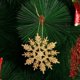 thumbnail image 2 of 12Pcs Charming 7.5/10cm Gold Powder Snowflake for Xmas White Christmas Tree Decor Party Holiday Christmas Ornaments Home Decor, 2 of 5