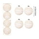 thumbnail image 3 of Bolas Navideñas Blancas Aterciopeladas, Juego de 4 Adornos Colgantes de 12 Cm | Material de Ante | Adornos a Juego | Fáciles de Colgar, 3 of 6