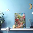 thumbnail image 5 of 12x18 inch Canvas Hanging Picture Flower Bike And Star Spangled Banner,Home Yard Decor Garden Accessory,Living Room,Bathroom,Garden,Study Wall Decor Poster,Funny Garden,Florists Prints Decor, 5 of 6