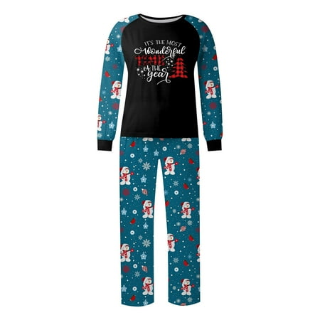 

Clearance Before Christmas！Gotyou Family Grinch Pajamas Christmas Prints Family Matching Long Sleeve Tops+Pants Set Family Matching Sets