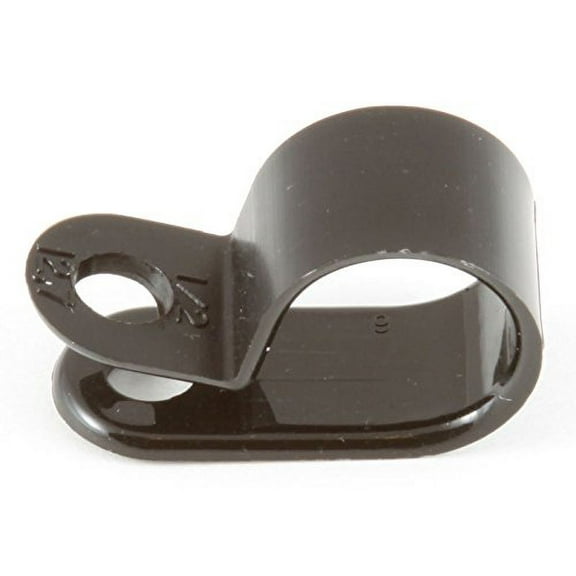 1/2" Black Nylon Cable Clamps - (pack of 50)