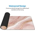 thumbnail image 4 of Marble Pink Mouse Pad, Extended Desktop Large Gaming Mousepad with Gold Texture, Waterproof Non-Slip Big Long Full Makeup Mat for Laptop, Keyboard, Computer for Decor Women Office, XL 31.5 * 11.8 in, 4 of 6