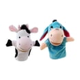 thumbnail image 1 of 2x títeres para niños para niños, títeres educativos para niños pequeños para niños, juego de , juguete de felpa animal para suministros de, 1 of 9