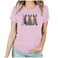 thumbnail image 1 of Mujeres Manga Corta de Verano Tops Día de San Valentín Impreso Cuello Redondo, Camisa de Moda Casual Blusa, 1 of 6