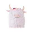 thumbnail image 4 of Vaca de las Tierras Altas de Peluche, Juguete de Vaca Peluda, Exhibición de Arte Moderno Creativo, Ganado de las Tierras Altas Blanco, 4 of 9