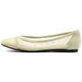 thumbnail image 2 of Ollio Women's Shoes Dots or Floral Lace Breathable Round Toe Ballet Flats F1234, 2 of 6