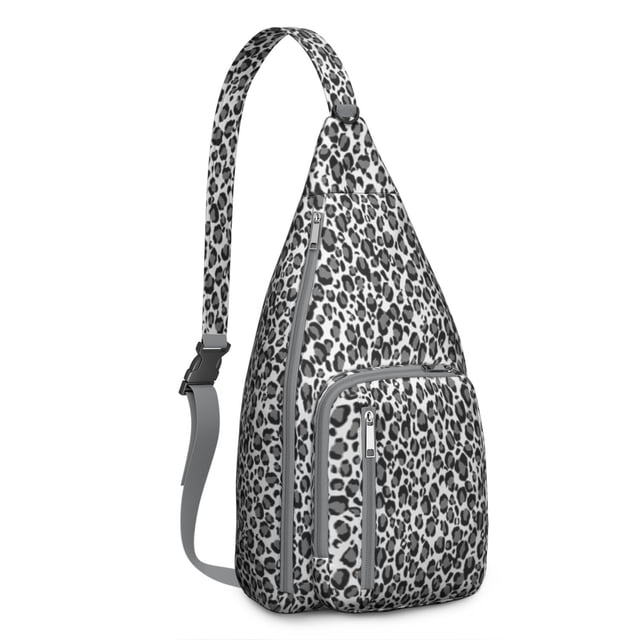 Fashion Leopard Sling Backpack - Runway-Inspired Print, Lightweight Durable Shoulder Bag