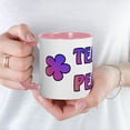 thumbnail image 5 of CafePress - Teach Peace - 11 oz Ceramic Mug - Novelty Coffee Tea Cup, 5 of 6