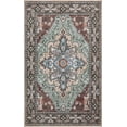 thumbnail image 2 of JONATHAN Y WASHABLE Superbia Boho Medallion Border Machine-Washable Polyester Area Rug, 5' x 8', Green and Brown, Traditional Vintage Low-Pile Indoor Rug for Living Room WSH502C-5, 2 of 9
