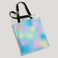 thumbnail image 2 of ABPHQTO Fish Scale Magic Mermaid Tail Canvas Bag Reusable Tote Grocery Shopping Bags Tote Bag 14x16 inch, 2 of 2
